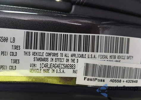 2014 Jeep Grand Cherokee Altitude from USA, damaged, VIN 1C4RJEAG4EC506983
